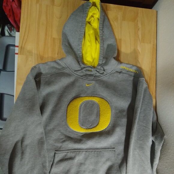 Vintage Nike Center Swoosh University of Oregon Ducks Hoodie Sweatshirt - Picture 1 of 9